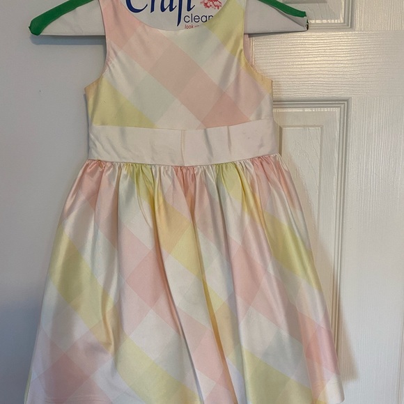 Janie and Jack pastel plaid dress - Picture 6 of 7